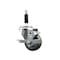 Service Caster 3'' SS Gray Poly Swivel 7/8'' Expanding Stem Caster with Brake SCC-SSEX20S314-PPUB-TLB-78 - alternate 1